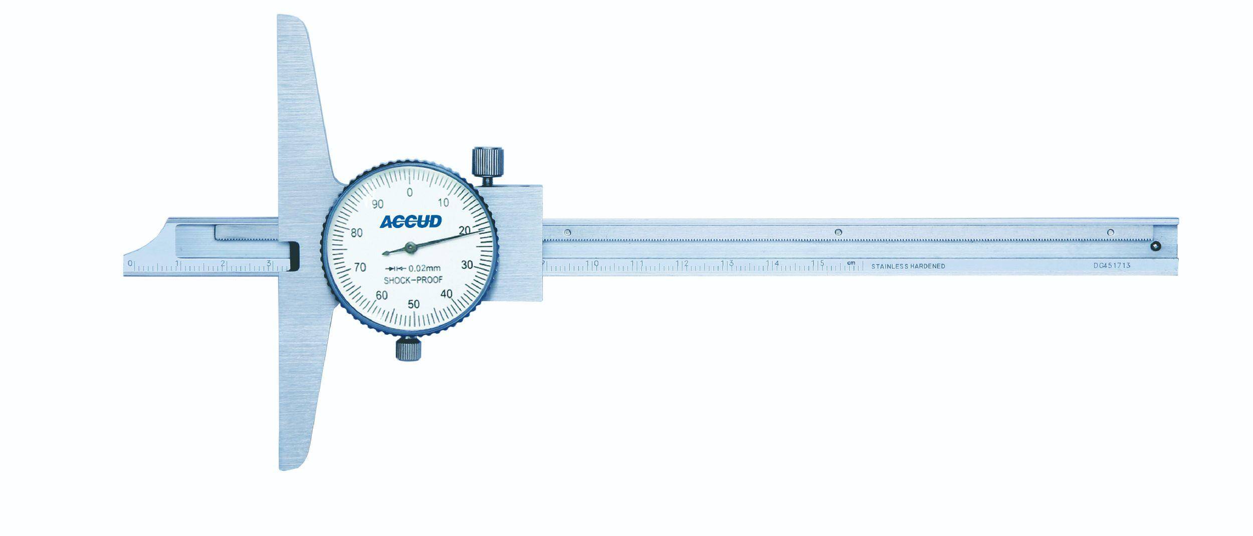 ACCUD głębokościomierz zegarowy 0-300/0,02 mm 179-012-21