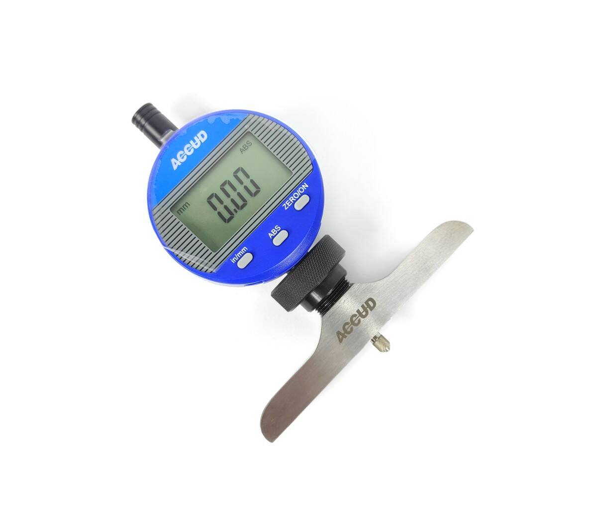 ACCUD głębokościomierz czujnikowy elektroniczny 0-10/0.01 mm podstawa 101.5x17 mm 293-010-12 (Zdjęcie 1)