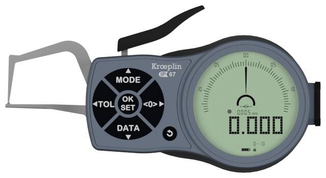 KROEPLIN macki pomiarowe elektroniczne zewnętrzne 0-10/0,001 mm K1R10S 854.962