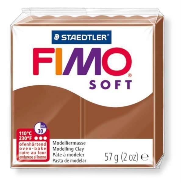 Modelina FIMO Soft 57g, 7 brązowy