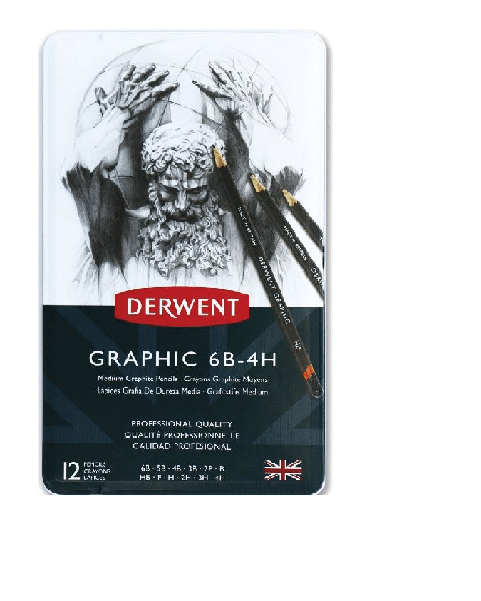 Ołówki Derwent Graphic 6B-4H 34214