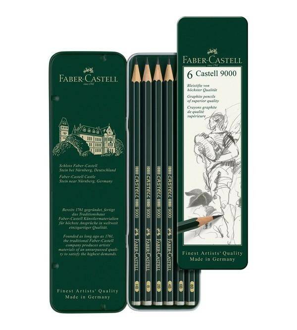 Zestaw Ołówków HB-8B Faber-Castell 9000.