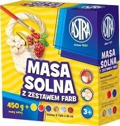Zestaw Masa Solna 450g + 6 k. Farb Astra