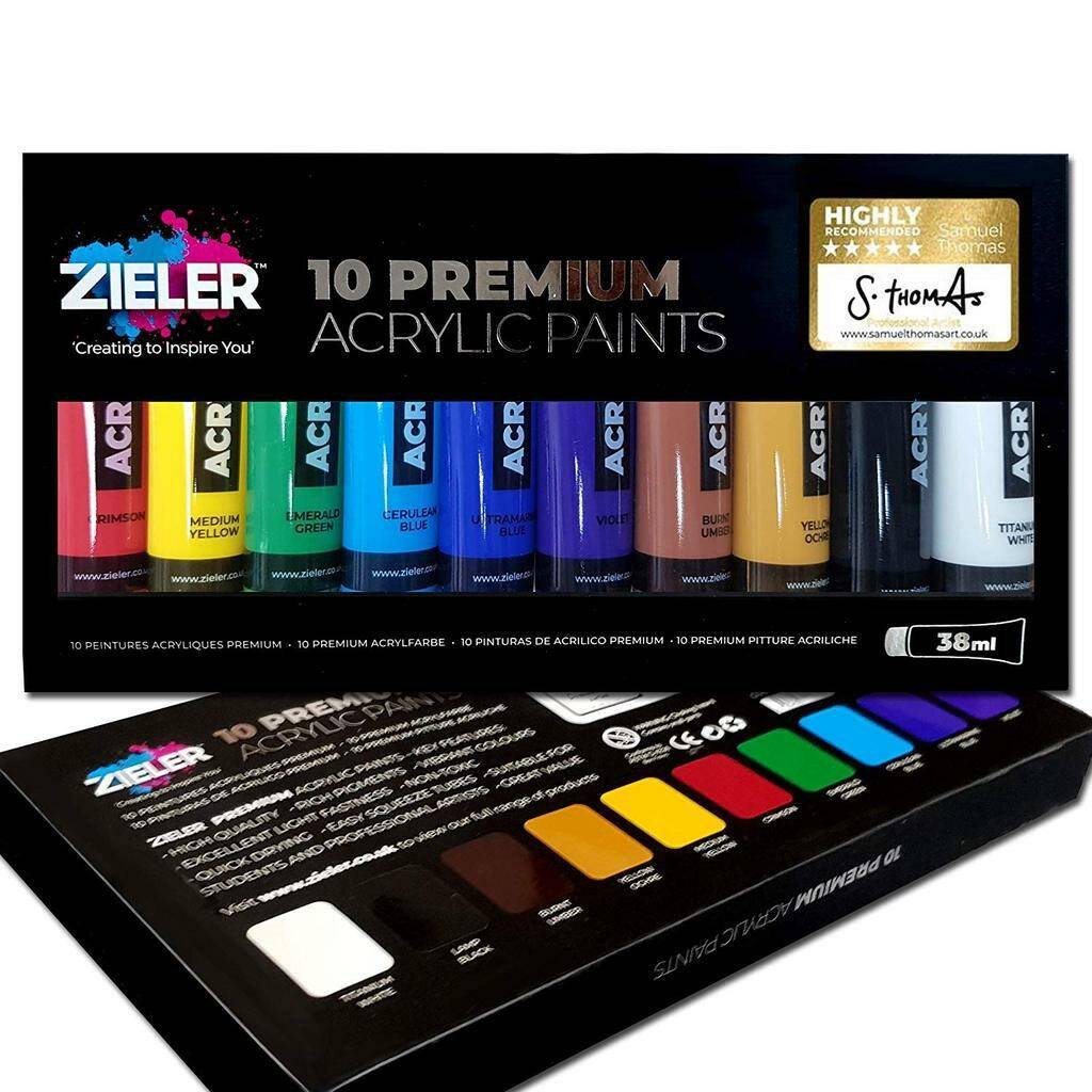 Farby Akrylowe ZIELER 10 Premium ACRYLIC