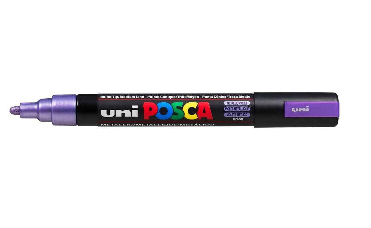 Marker pigmentowy Posca metaliczny fiole