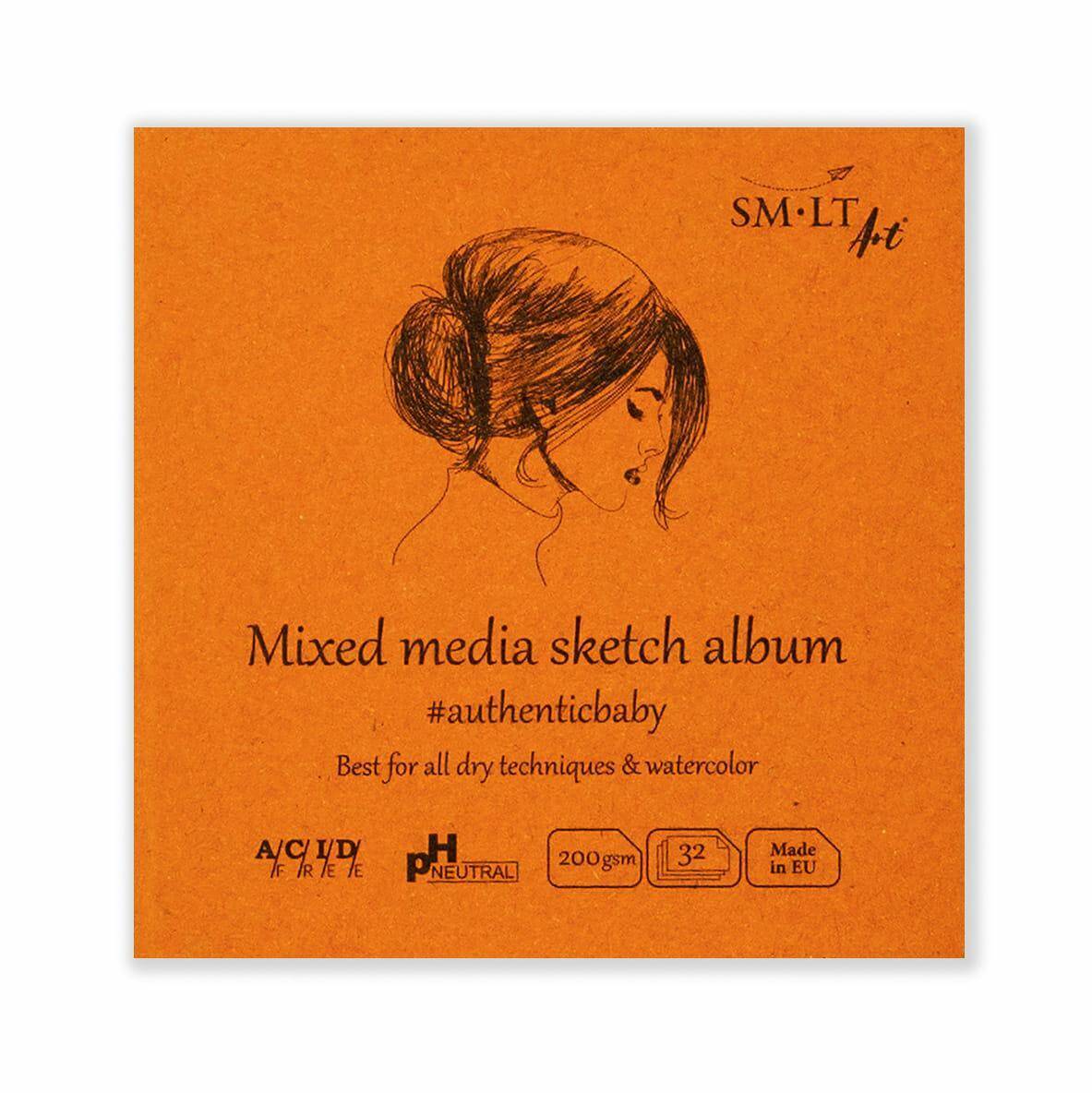 Szkicownik Mix media sketch 9x9cm