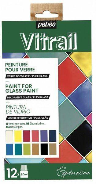 Farby witrażowe do szkła Pebeo Vitrail