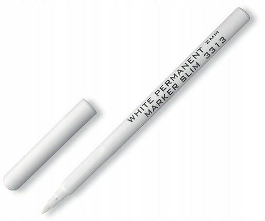 MARKER PERMANENTNY BIAŁY CIENKI