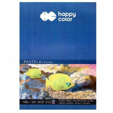Blok do pasteli A4 160g 24k Happy Color