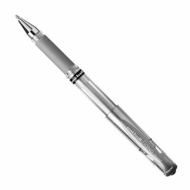 Długopis żelowy UM-153 srebrny UNI