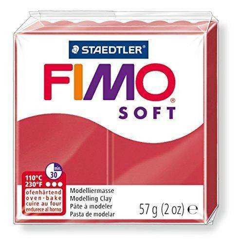 Modelina FIMO Soft 57g, 26 karminowy