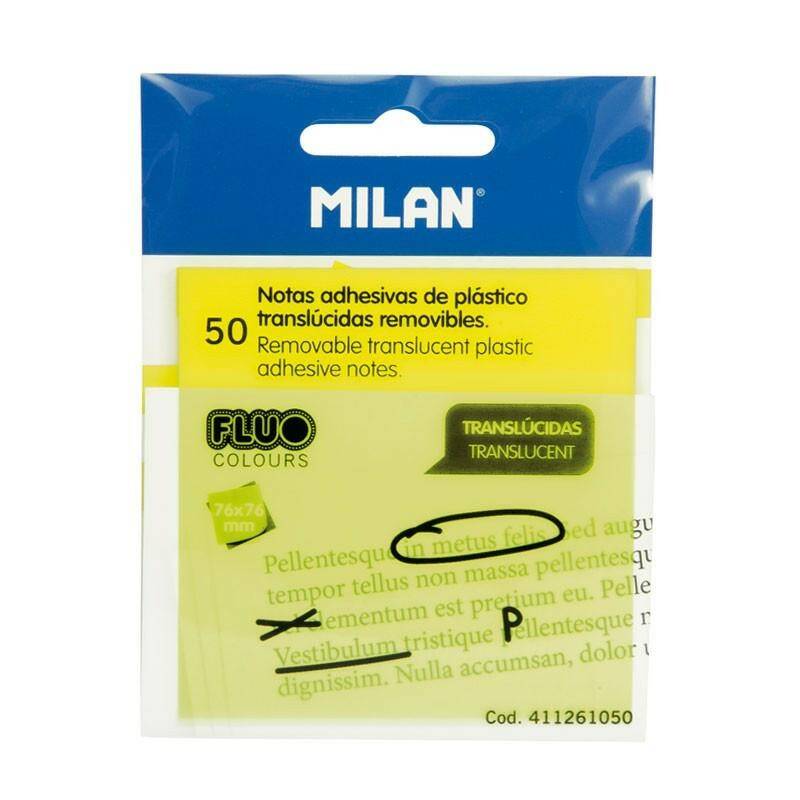 Karteczki fluo 76x76mm żółte Milan