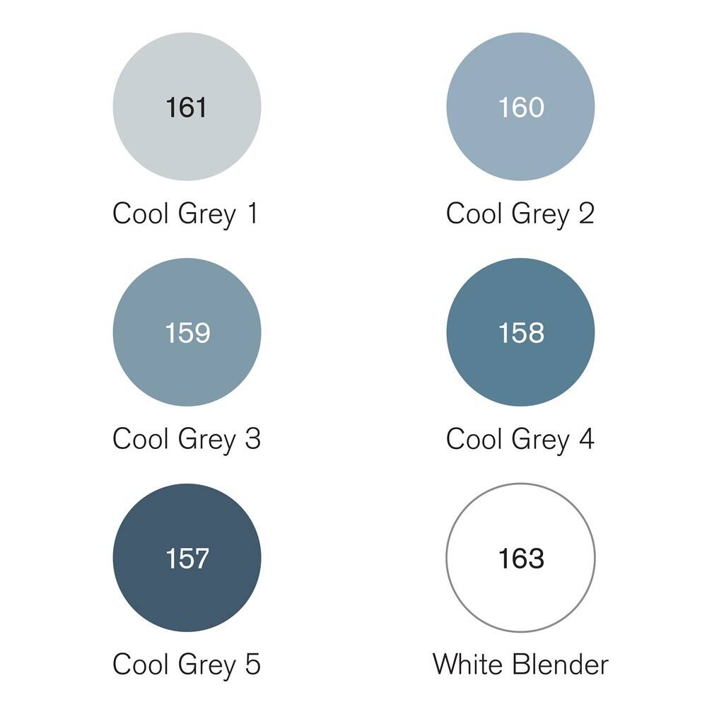 Zestaw Pigment W&N 6 kolorów Cool Greys (Zdjęcie 2)
