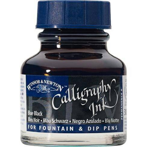 Tusz do Kaligrafii 30 ml BLUE BLACK W&N