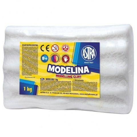 Modelina 1kg biała Astra