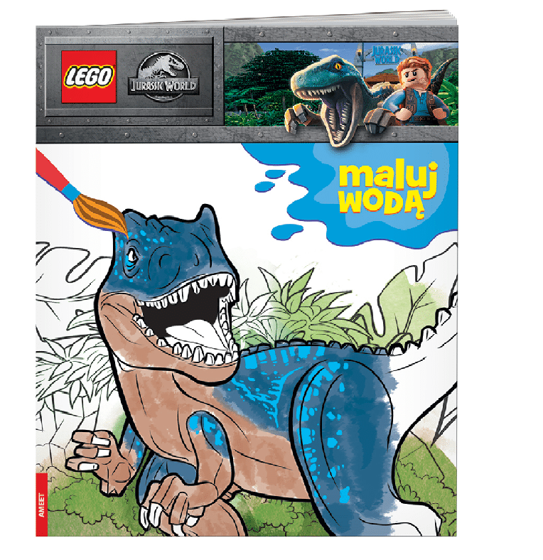 Książka Lego Jurassic World,. Maluj