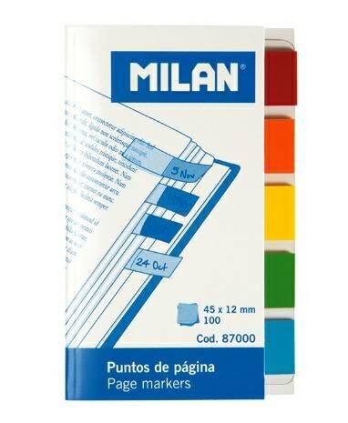 Zakładki indeksujące przeźroczyste Milan