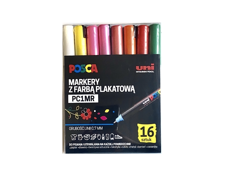 Zestaw markerów Posca PC-1MR 16szt UNI