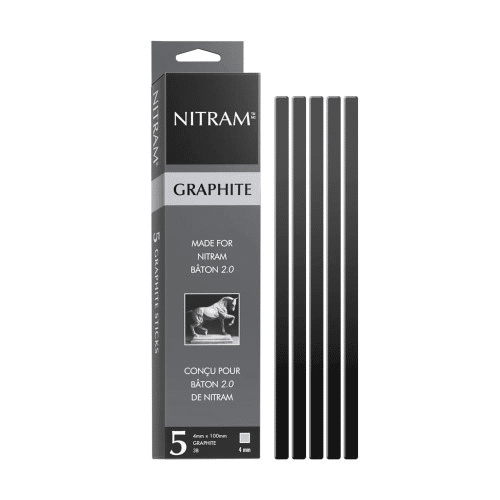 Wkłady grafitowe NITRAM 4mm 3B