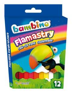 Flamastry 12 kolorów Bambino 604