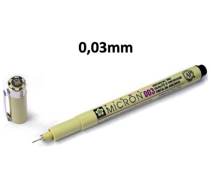 Cienkopis SAKURA Pigma MICRON 003 .Czar