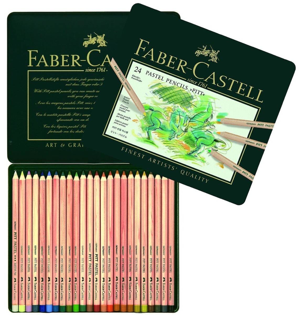 Pastele ołówkowe PITT 24-kol Faber-Caste (Zdjęcie 1)