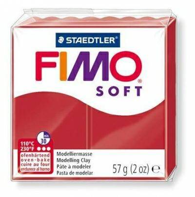 Modelina FIMO Soft 57g, 2P czerwień