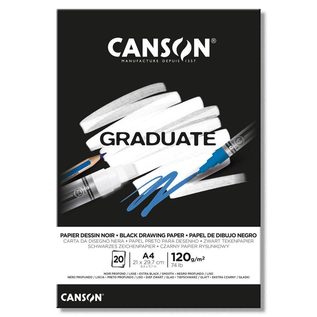 Blok rysunkowy A4 120g 20k Graduate Czar