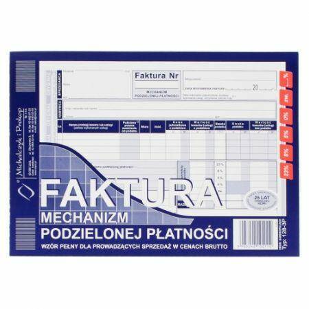 Druk Faktura A5 MPP brutto pełna