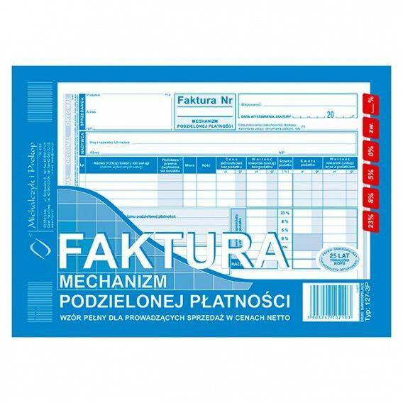 Druk Faktura A5 MPP netto pełna
