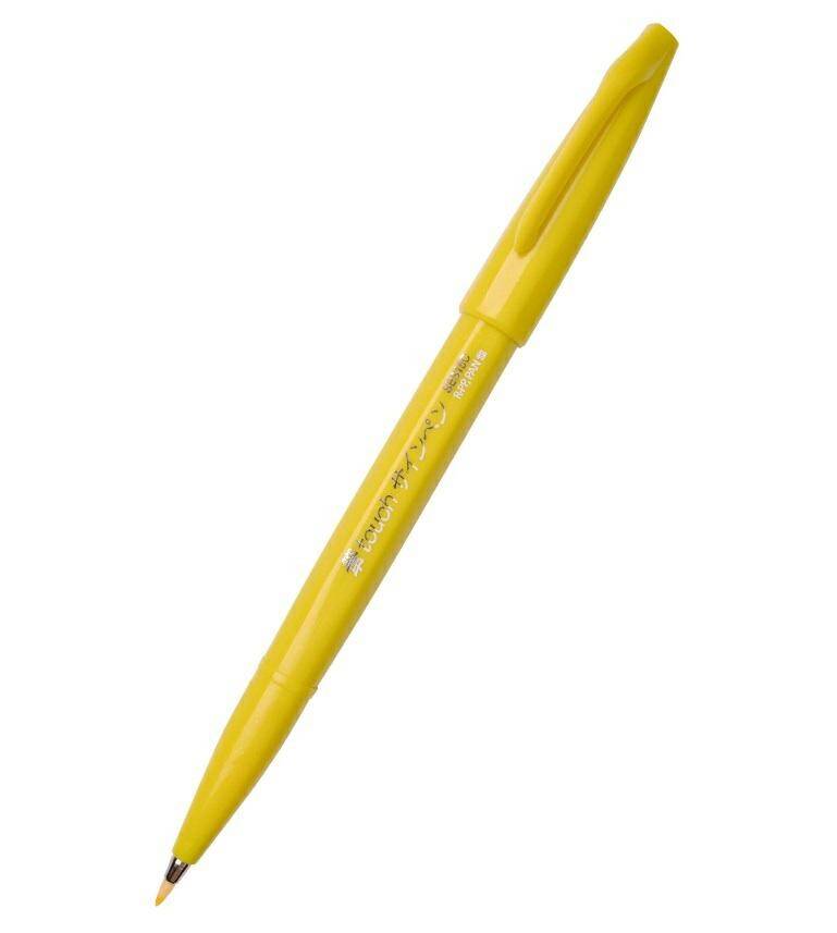 Pisak pędzelkowy Brush Sign Pen żółty