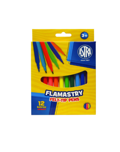 Flamastry 12 kolorów Astra