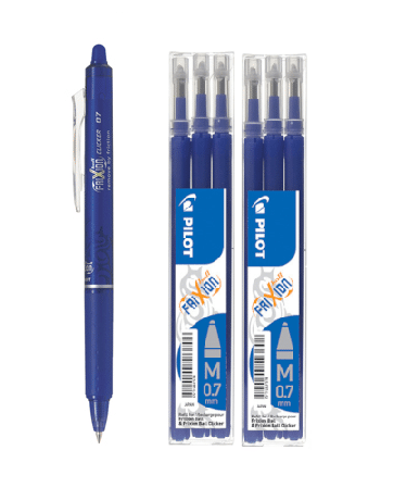 Pilot FRIXION Długopis Clicker 0,7 + 6