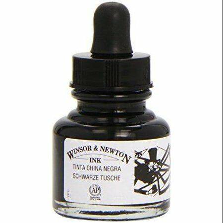 Tusz INK 30ml DROPPER BLACK W&N