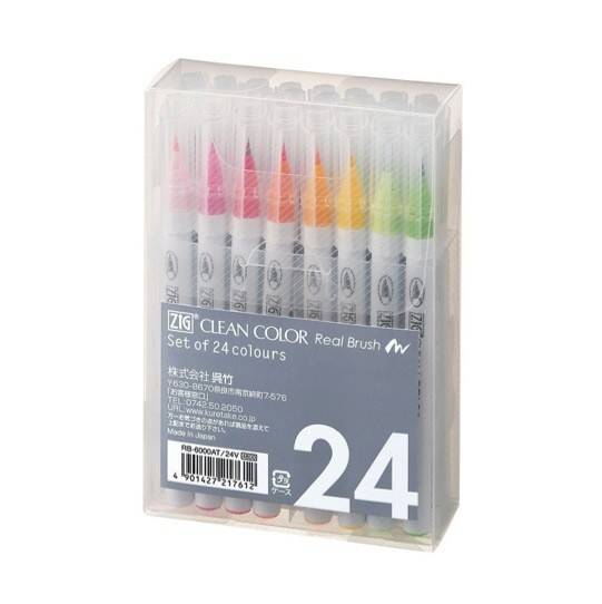 Kuretake ZIG Clean Color Real 24PC Set (Zdjęcie 1)
