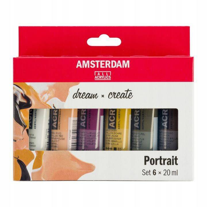 Farby Akrylowe Amsterdam 6x20ml PORTRAIT