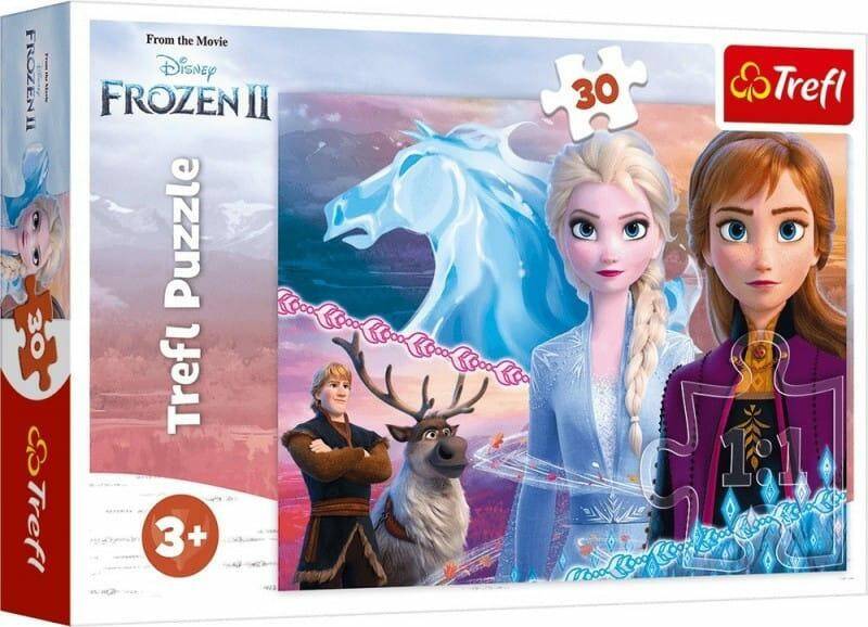 Puzzle 30 el. Odwaga sióstr Frozen Trefl