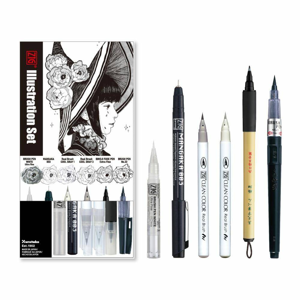 Kuretake  ZIG Inktober Ilustration Set