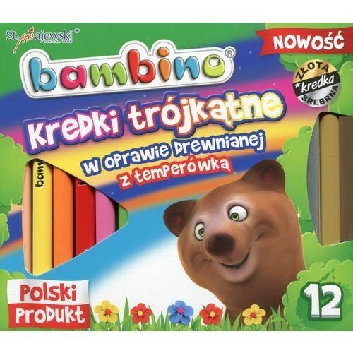 Kredki Bambino 12 kol. trójkątne Grube