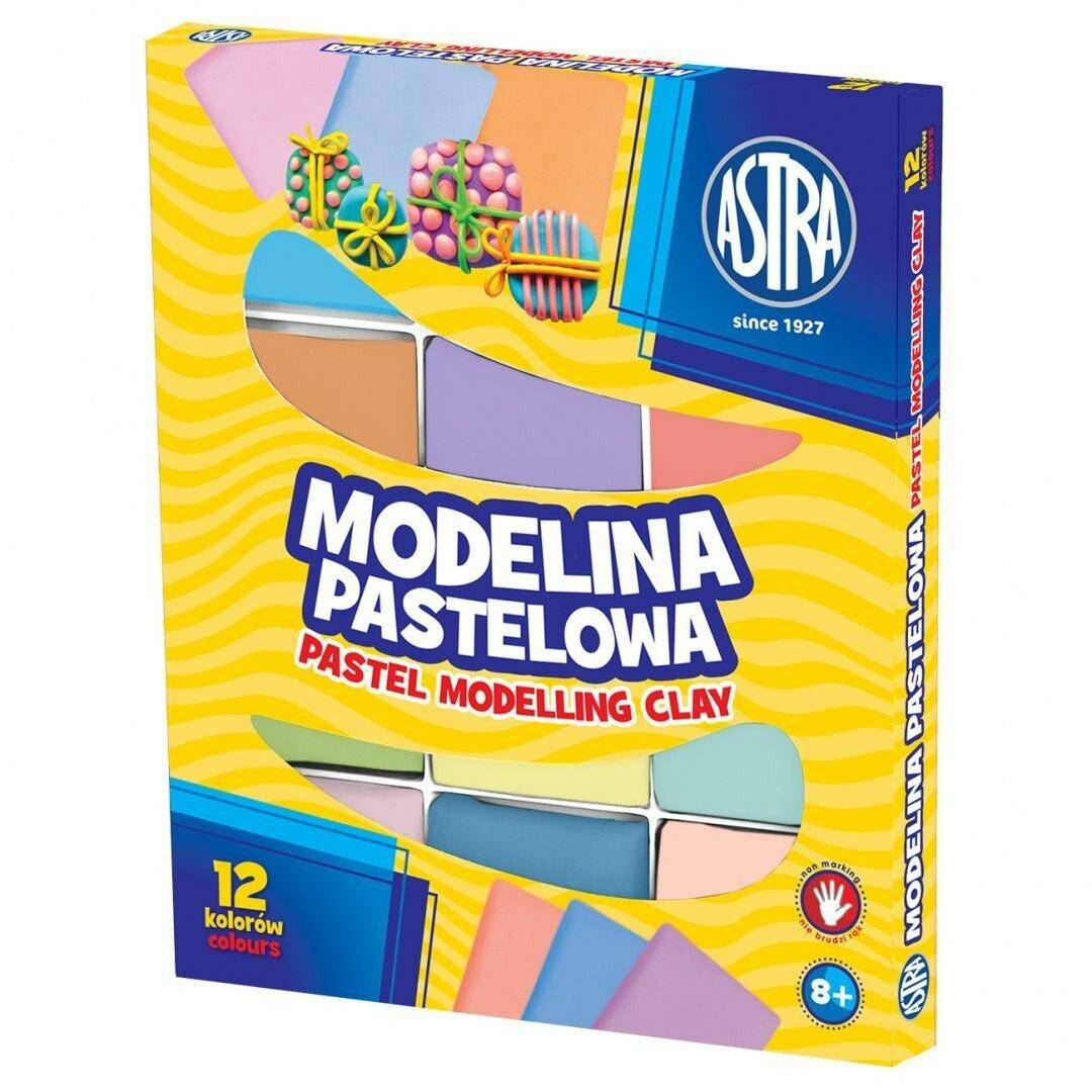 Modelina 12 kol. pastelowa Astra