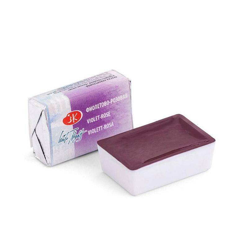 Akwarela 608 VIOLET ROSE Białe Noce