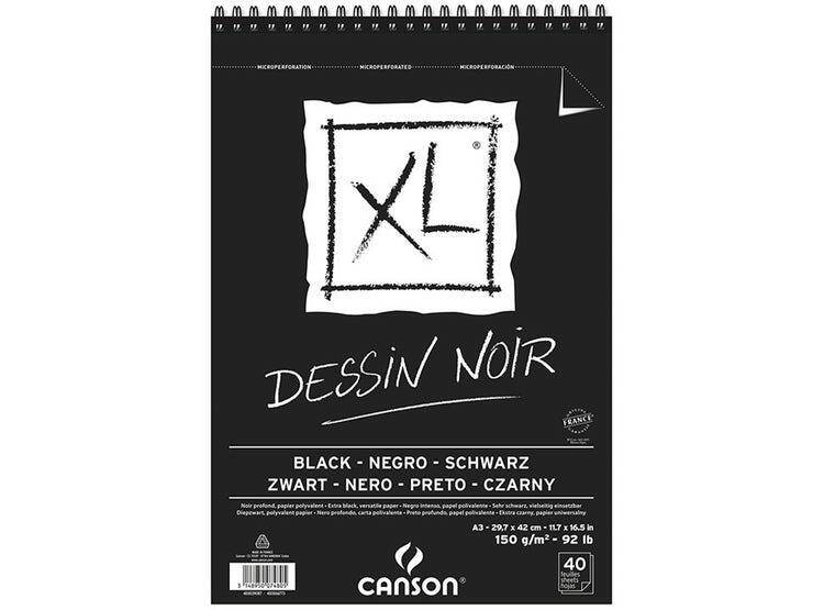 Blok rysunkowy czarny XL Noir A3