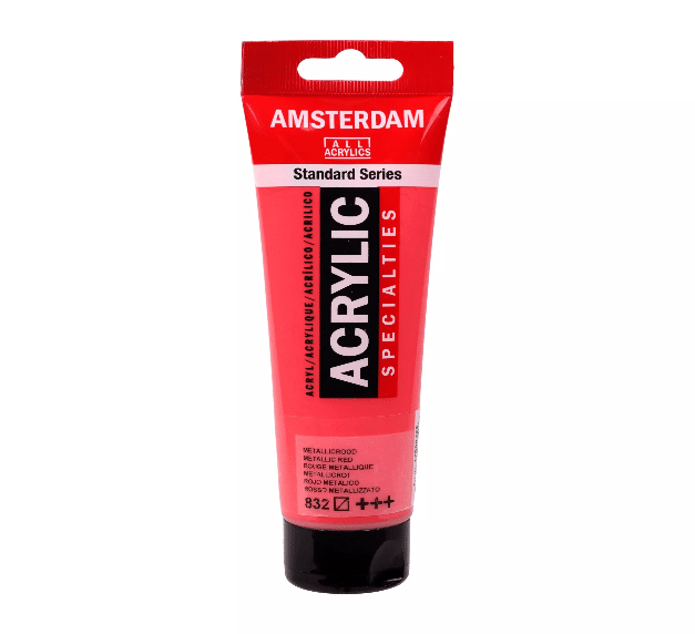 Amsterdam Acrylic 832 Metallic Red 120ml