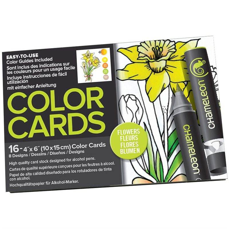 Kolorowanka Color Cards-Flower Chameleon (Zdjęcie 5)
