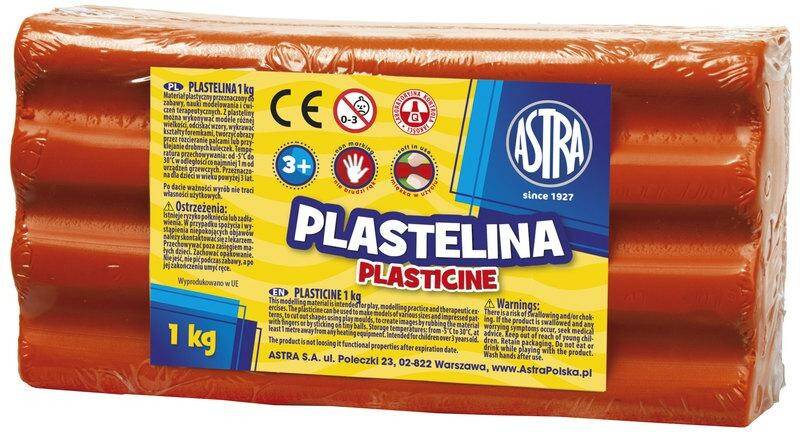 Plastelina czerwona 1kg 303111006 Astra