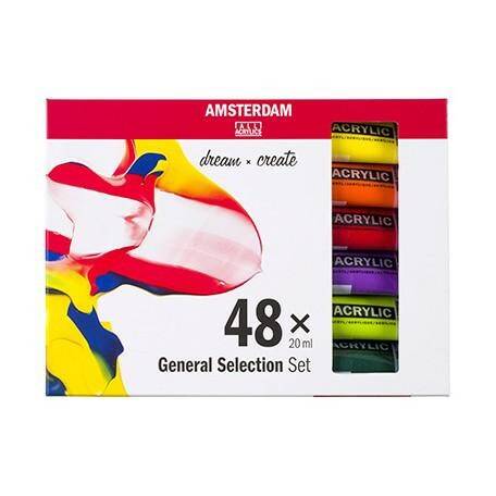 Zestaw Farb Akrylowych Amsterdam 48x20ml