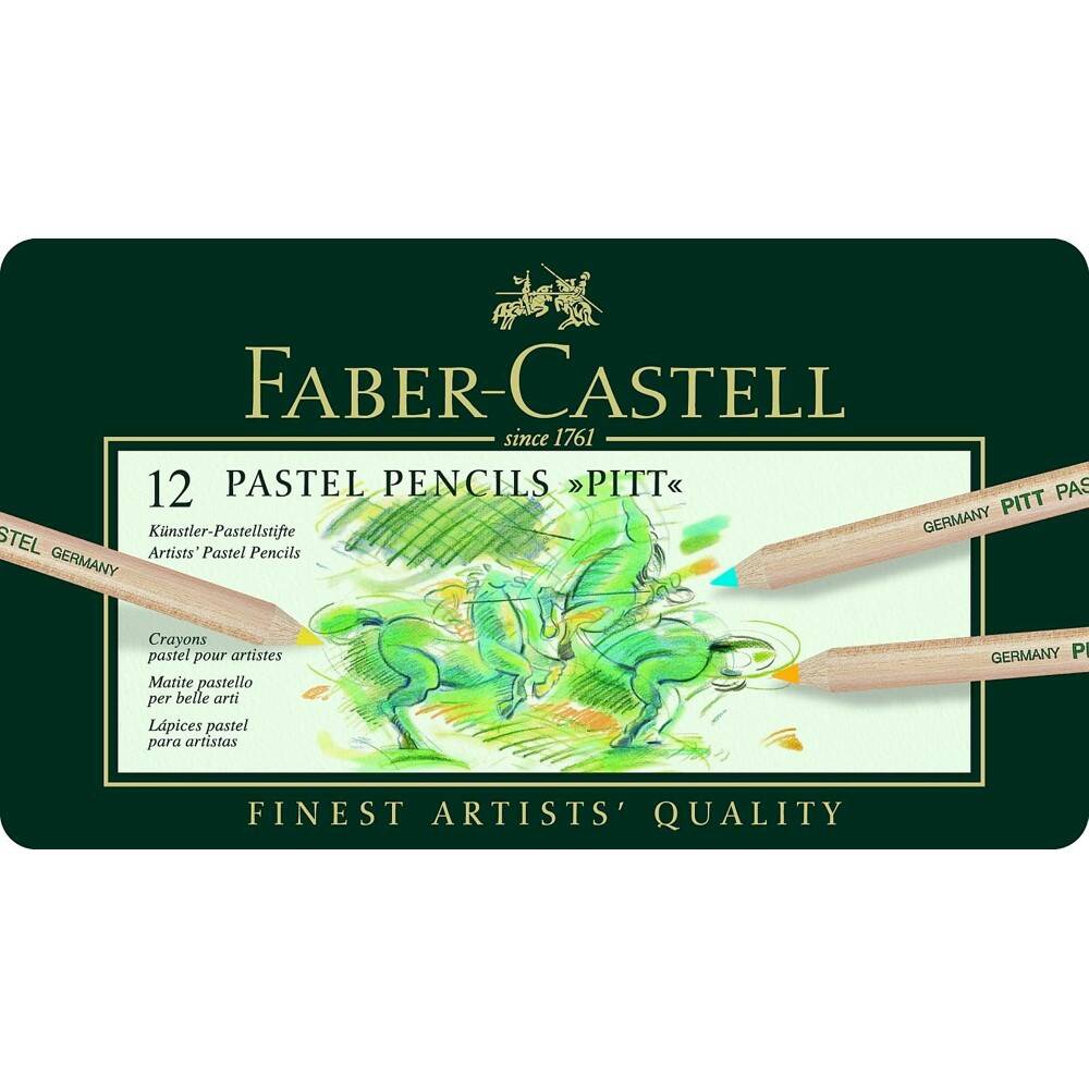 Pastele ołówkowe PITT 12-kol Faber-Caste (Zdjęcie 1)