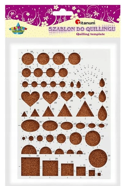 Szablon do quillingu 15x21 Craft fun