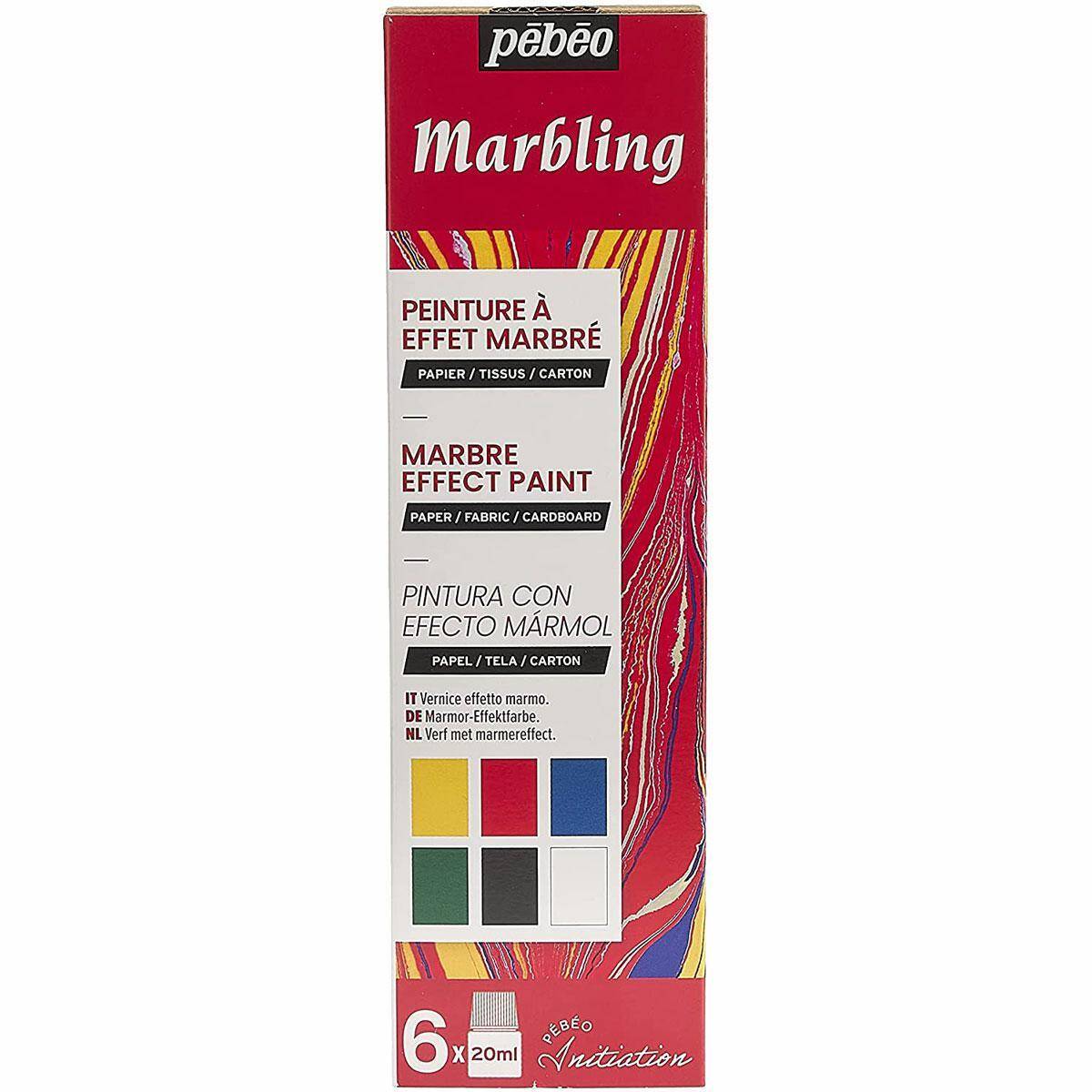 Zestaw Pebeo Marbling Initiation 6 x 20