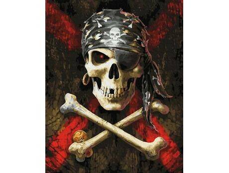 Malowanie po numerach Symbole piratów